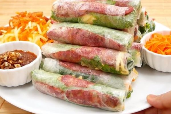 Cách làm bò bía truyền thống ngon miệng dễ làm cach lam bo bia 3