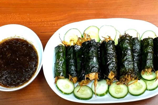 Cách làm bò lá lốt chay thơm ngon thanh đạm dễ làm cach lam bo la lot chay 1