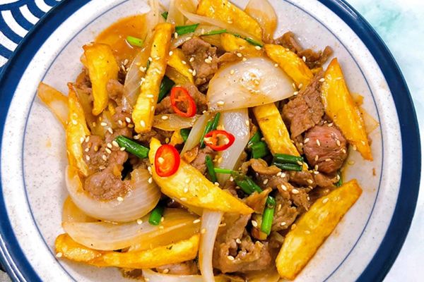 cach lam bo xao khoai tay 1