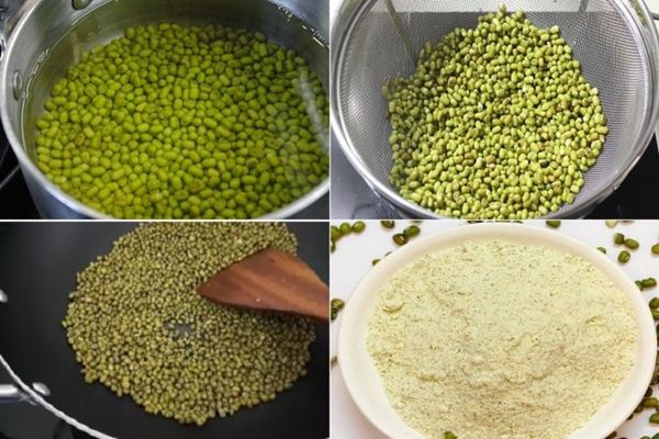 Cách làm bột đậu xanh uống liền bổ dưỡng tại nhà cach lam bot dau xanh uong lien 1