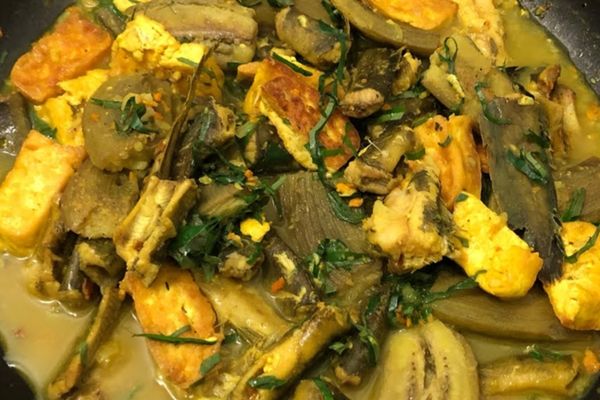 cach lam ca om chuoi xanh 2