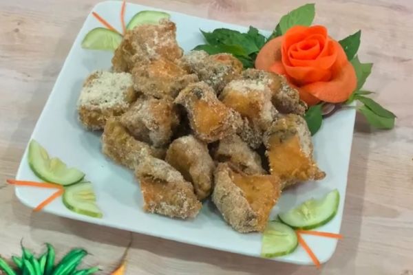 Cách làm cá tầm rang muối thơm ngon, dễ làm tại nhà cach lam ca tam rang muoi 2