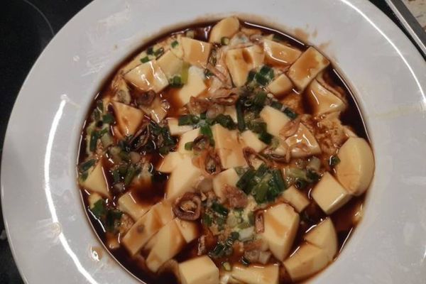 Cách làm đậu hũ non sốt xì dầu thanh đạm dễ tiêu hóa cach lam dau hu non sot xi dau 3