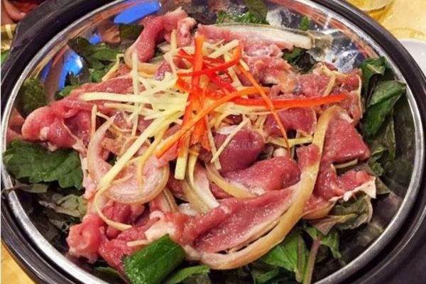 Cách làm dê hấp tía tô đơn giản ngon đúng điệu cach lam de hap tia to 3