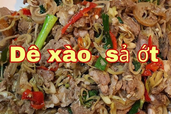 Cách làm dê xào sả ớt đậm đà dễ nấu tại nhà cach lam de xao sa ot 2