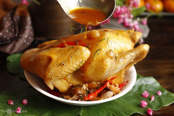 cach lam ga hap mam nhi 1