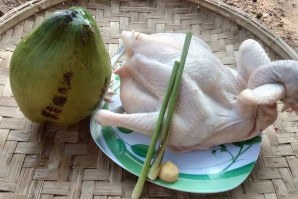 Cách làm gà luộc nước dừa thơm ngon, dễ làm tại nhà cach lam ga luoc nuoc dua 2