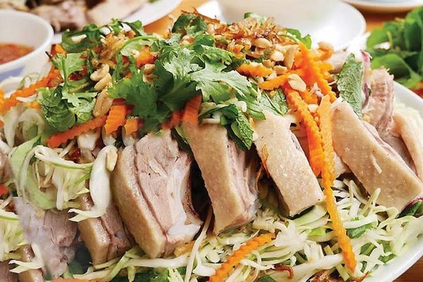 cach lam goi vit voi bap cai 1