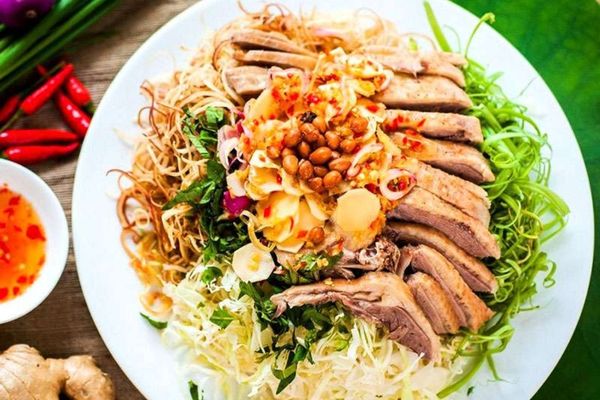 cach lam goi vit voi bap cai 2