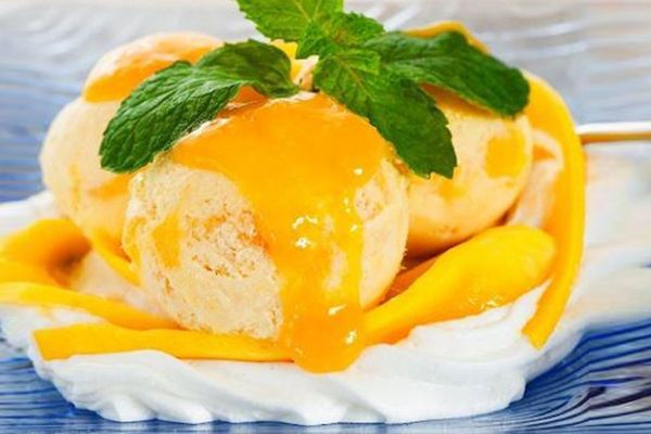 Cách làm kem xoài đậm đà dễ nấu tại nhà cach lam kem xoai 2