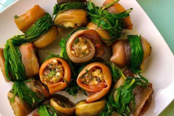 Cách làm lươn cuốn thịt chiên vàng hấp dẫn lạ miệng cach lam luon cuon thit 3