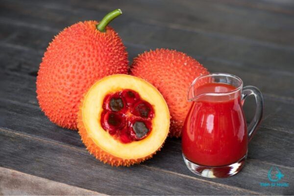 Cách làm nước gấc để uống đơn giản ai cũng làm được cach lam nuoc gac de uong 2