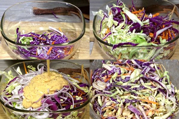 Cách làm salad cải tím thanh mát giàu chất xơ đẹp mắt cach lam salad cai tim 1