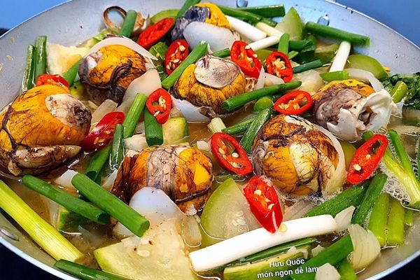 Cách làm vịt lộn um bầu mềm ngọt thanh mát dễ ăn cach lam vit lon um bau 2