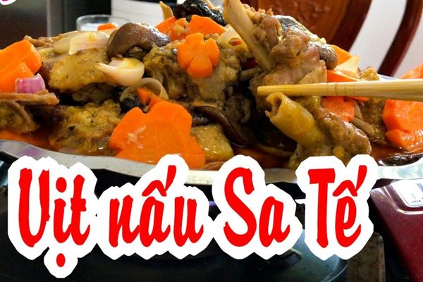 Cách làm vịt nấu sa tế cay nồng đậm đà cực ngon cach lam vit nau sa te 1