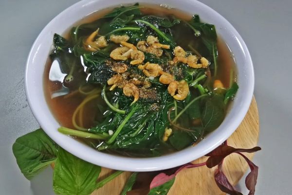 Cách nấu canh rau dền đơn giản thanh mát dễ thực hiện cach nau canh rau den 1