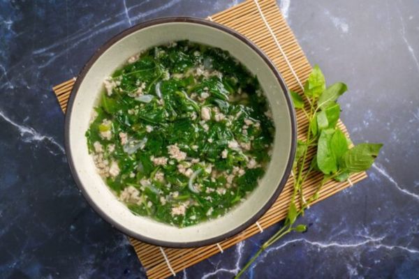 Cách nấu canh rau ngót thịt băm bổ dưỡng cho bé cach nau canh rau ngot thit bam 2