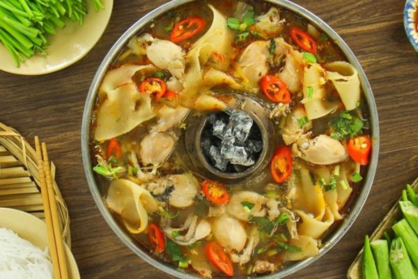 Cách nấu lẩu ếch cay ngon thịt mềm thơm cực hấp dẫn cach nau lau ech 1