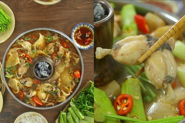 Cách nấu lẩu ếch cay ngon thịt mềm thơm cực hấp dẫn cach nau lau ech 3