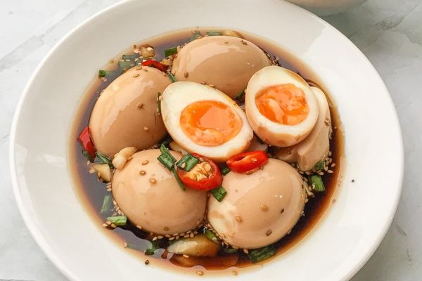 Cách nấu trứng ngâm tương chuẩn vị Hàn mặn ngọt thơm cach nau trung ngam tuong 1